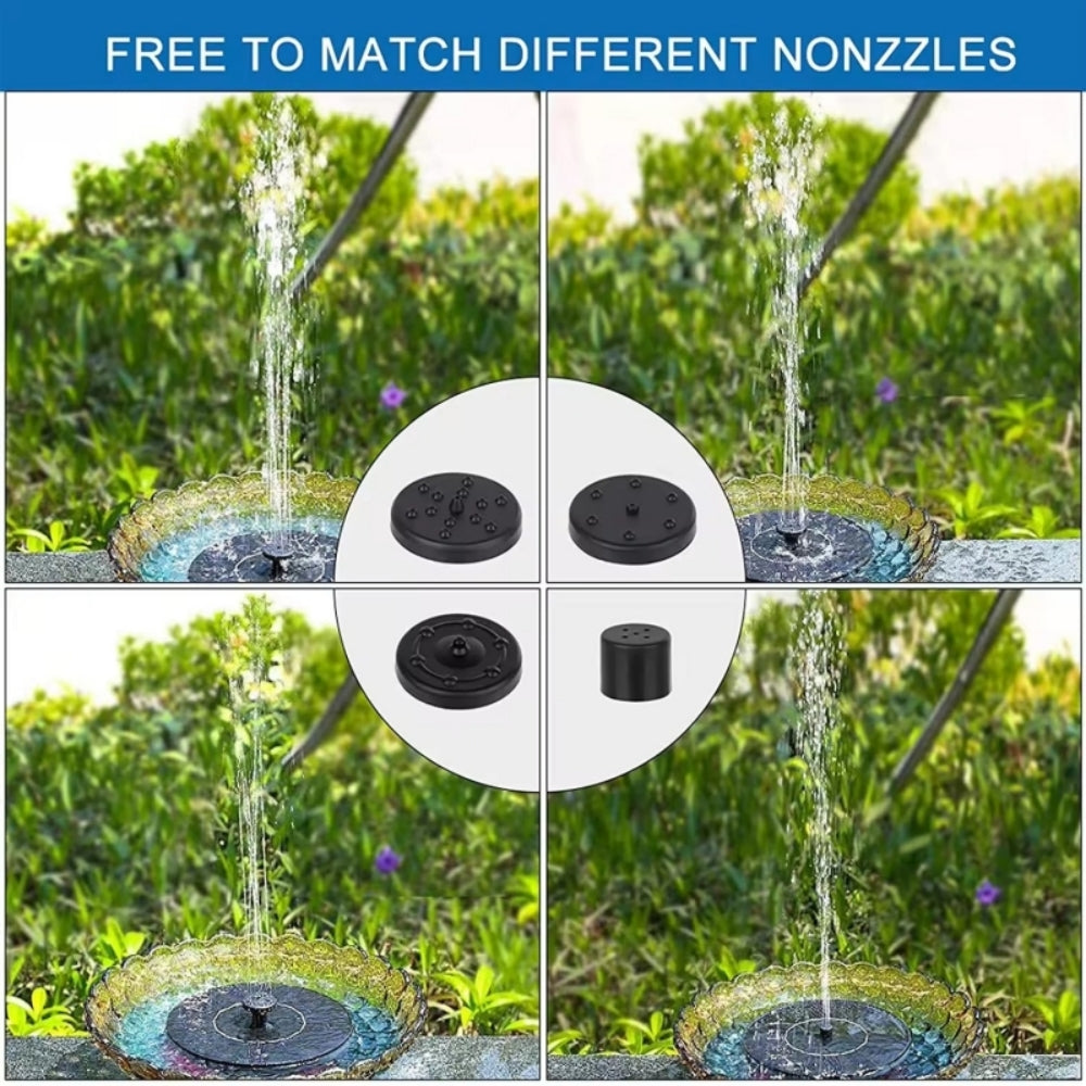 Solar Garden Bird Fountain | Eco-Friendly, Solar-Powered Design for Outdoor Spaces
