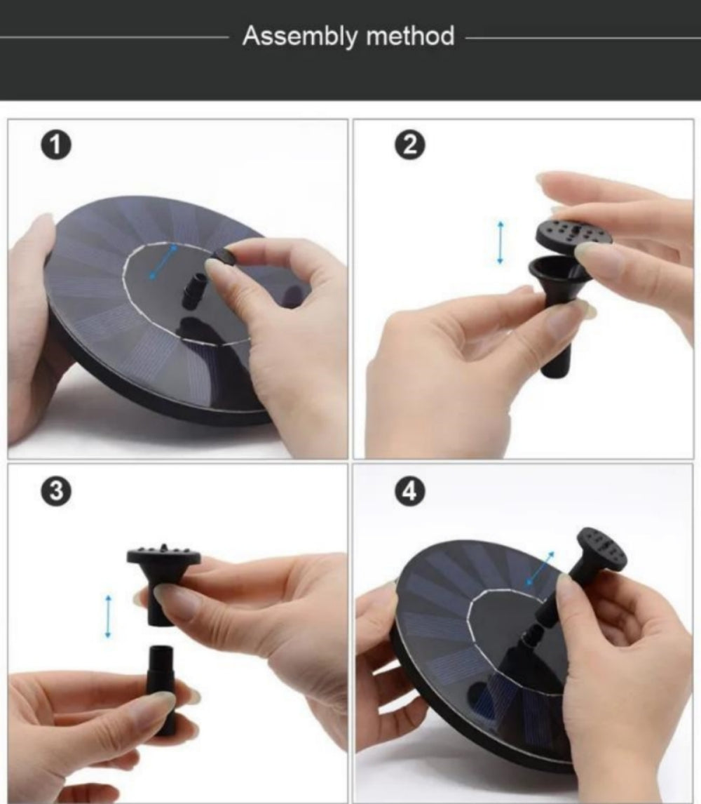 Solar Garden Bird Fountain | Eco-Friendly, Solar-Powered Design for Outdoor Spaces