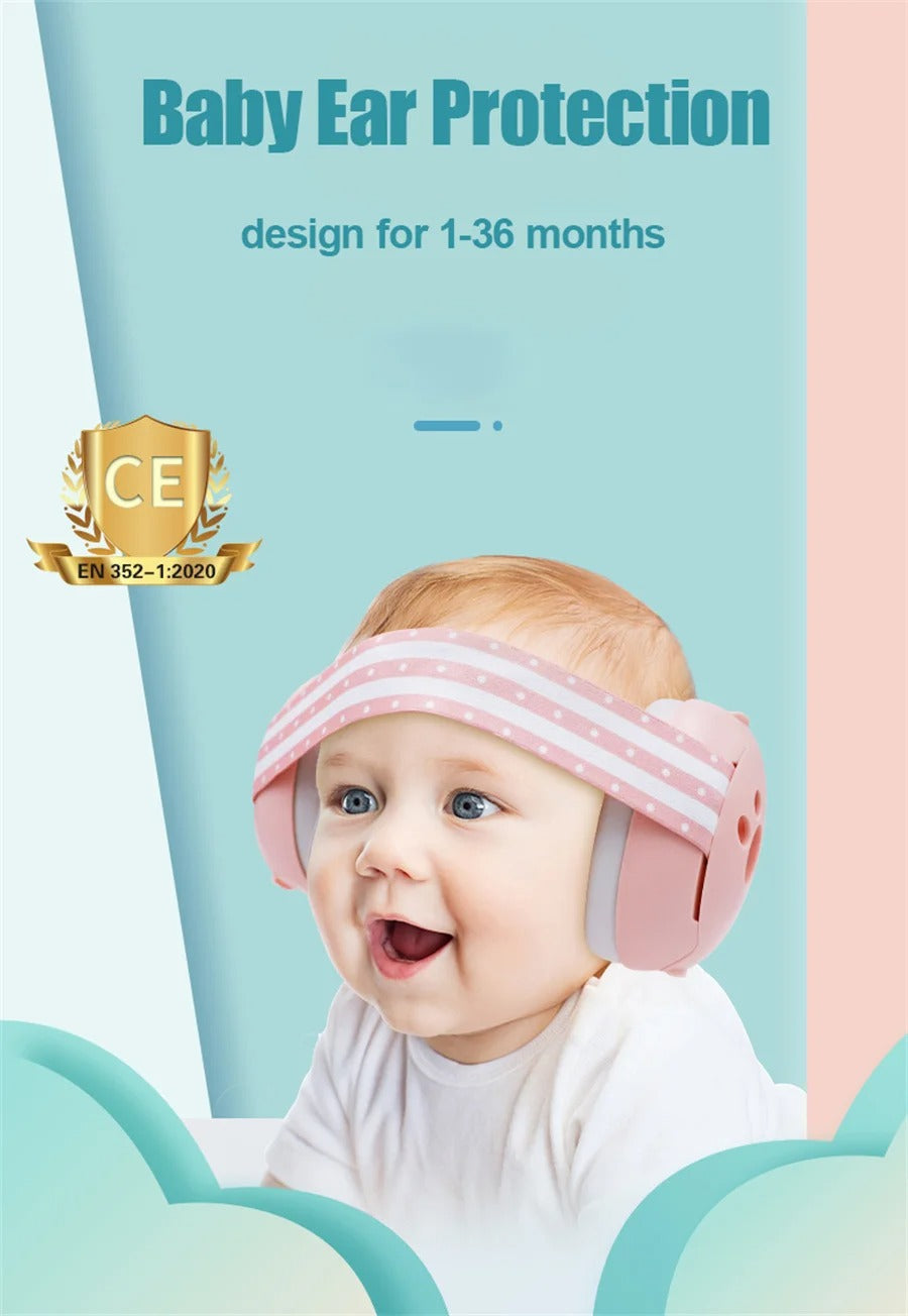 Infant Hearing Protection – Soft & Comfortable Noise Cancelling Ear Muffs
