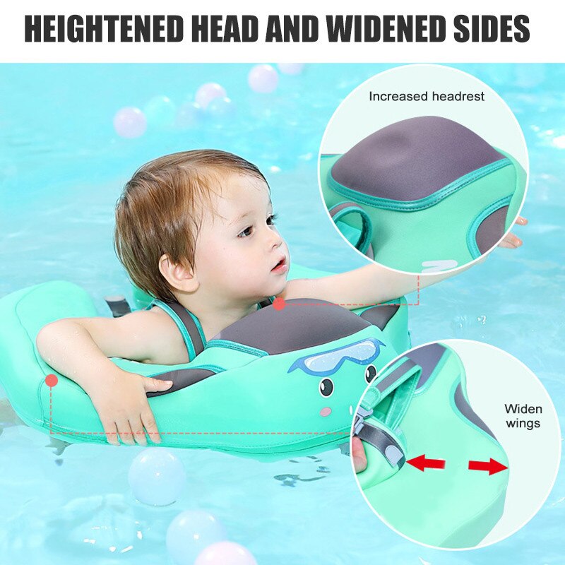 Kids Floaties Infant Pool Vest - Newborn Floatable Device Perfect for Baby Swim Safety