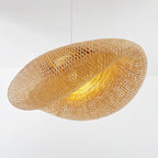 Bamboo Pendant Light Fixture | Natural Wood Hanging Lamp | Eco-Friendly Lighting for Home Decor & Dining Spaces