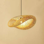 Bamboo Pendant Light Fixture | Natural Wood Hanging Lamp | Eco-Friendly Lighting for Home Decor & Dining Spaces