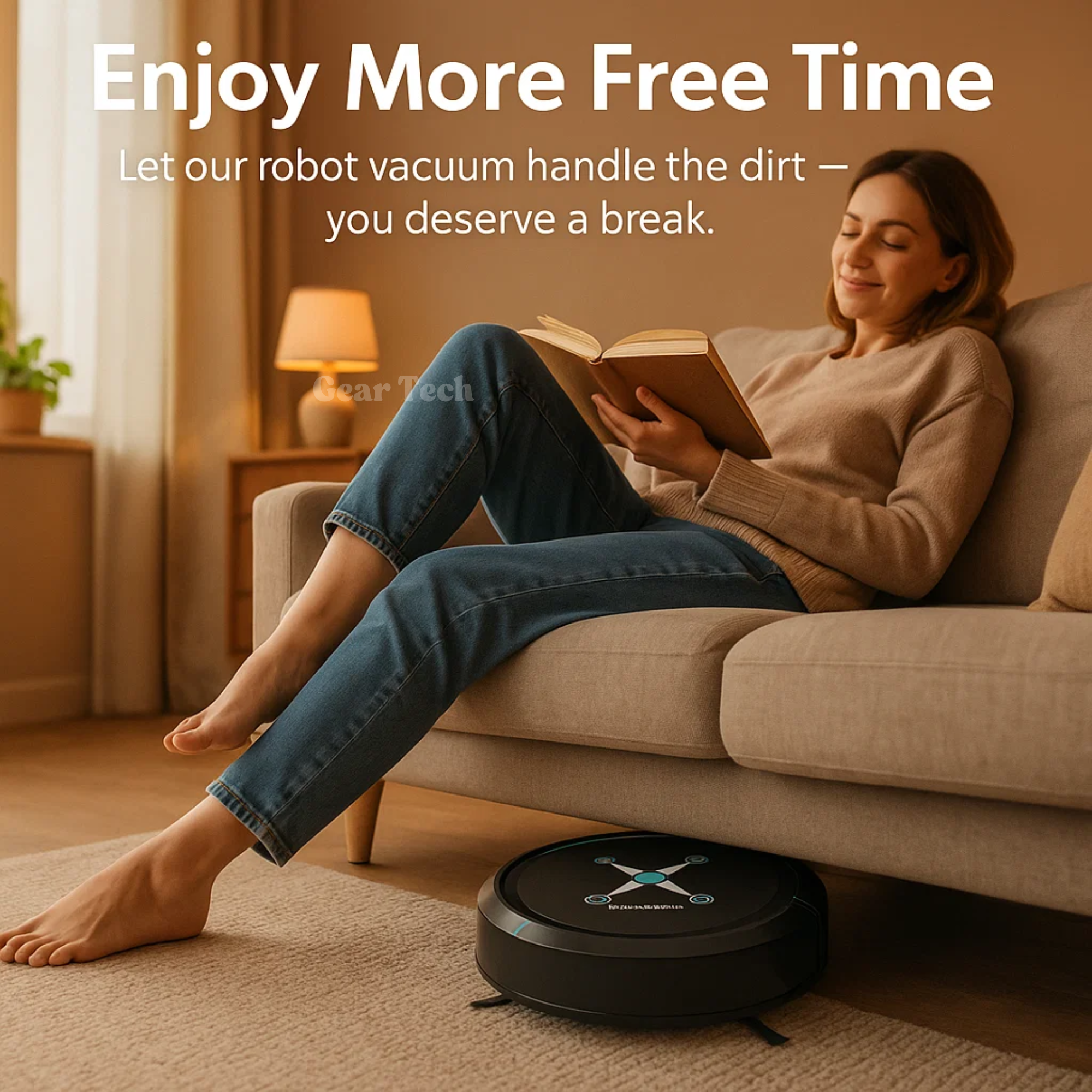 Automatic Robot Vacuum Cleaner | Smart Navigation, Multi-Surface Compatibility & Ideal for Hassle-Free Home Cleaning
