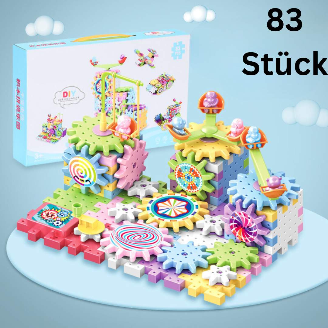 Montessori Gear Building Toy | Interactive, Creative & Educational for Fine Motor Skills Development