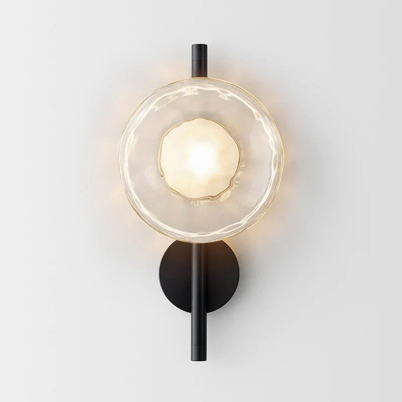 Nordic Ceto Glass Wall Light Fixture - Modern Wall Sconce for Living Room & Hallway Lighting