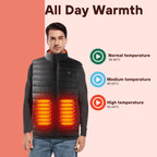 Heated Gilet Jacket for Men and Women, Lightweight Body Warmer, Rechargeable, Perfect for Outdoor Activities & Cold Weather