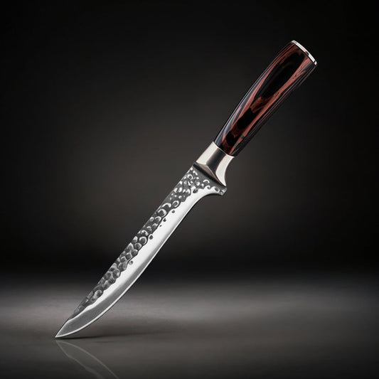 Hand-Forged Damascus Boning Knife | Flexible Blade for Precise Deboning of Poultry, Fish & Meat