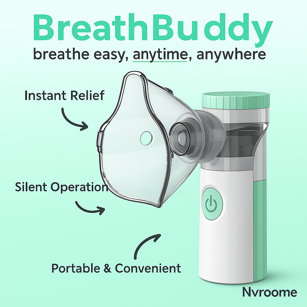 Portable Nebulizer for Respiratory Relief | Adjustable Speed, Lightweight & Suitable for Adults and Kids