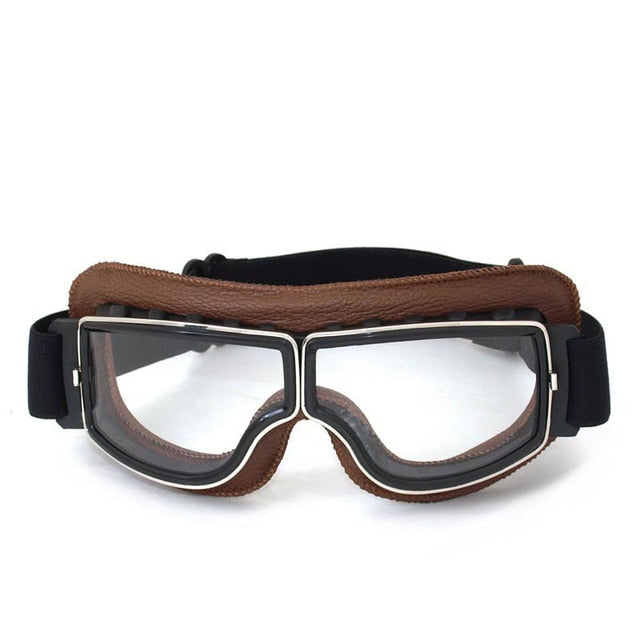 Vintage Motorcycle Goggles | UV Protection, Dustproof & Comfortable for Cycling and Outdoor Activities