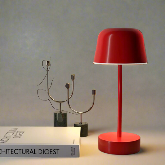 Cordless LED Table Lamp in Retro Design - Vintage Style Lighting for Home Decor & Nightstands