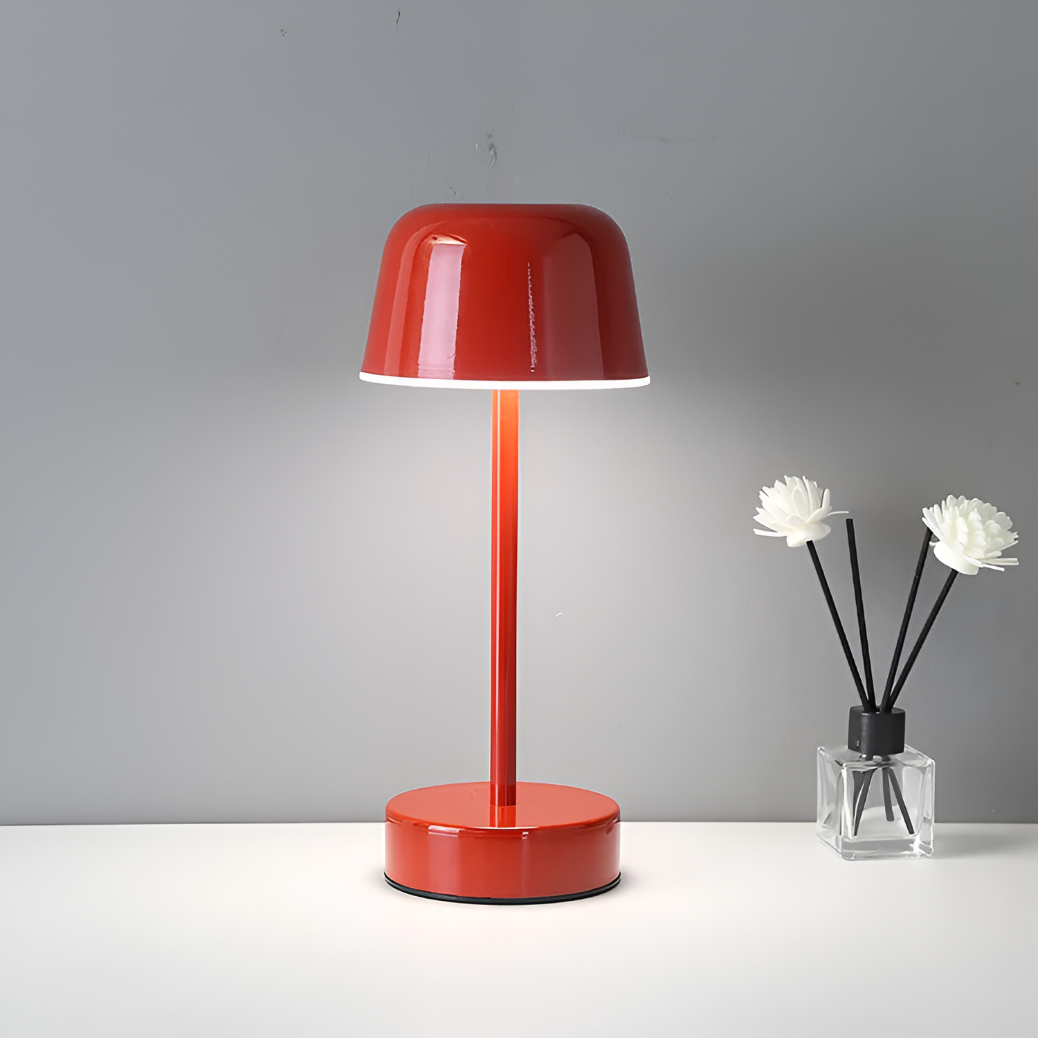 Cordless LED Table Lamp in Retro Design - Vintage Style Lighting for Home Decor & Nightstands