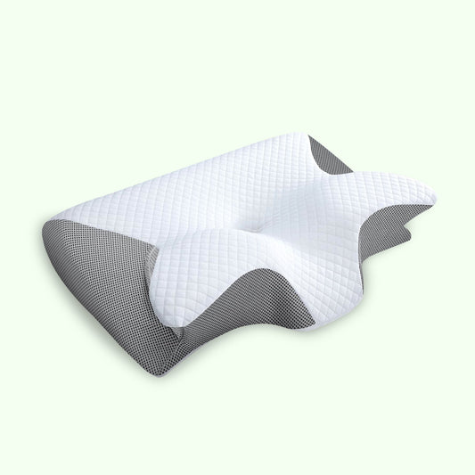 Butterfly Memory Foam Neck Pillow | Ergonomic Design with Armrests for Side & Back Sleepers, Ideal for Improved Sleep Quality
