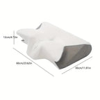 Butterfly Memory Foam Neck Pillow | Ergonomic Design with Armrests for Side & Back Sleepers, Ideal for Improved Sleep Quality