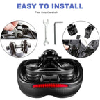 Comfortable Bicycle Saddle Cushion - Padded Seat Cover for Female & Male, Gel Cycle Saddles for Bike Seats