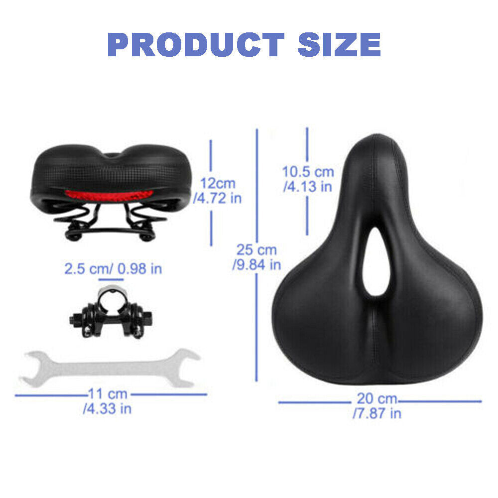 Comfortable Bicycle Saddle Cushion - Padded Seat Cover for Female & Male, Gel Cycle Saddles for Bike Seats