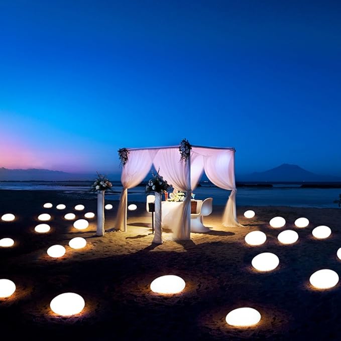 Cobblestone LED Garden Light Fixture - Waterproof Outdoor Lighting for Pathways & Landscaping