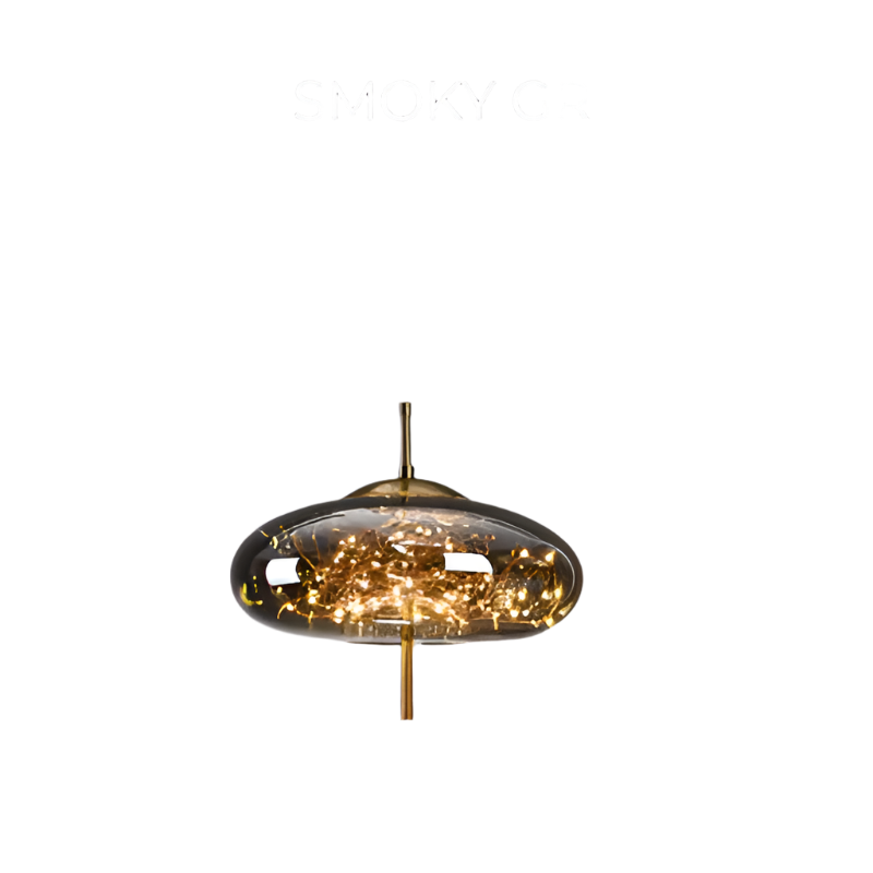 Brown Glass Pendant Light Fixture - Modern Design for Dining Room & Kitchen Lighting