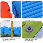 Compact Inflatable Camping Mattress: Single Bed Comfort with Self-Inflating Pump, Perfect for Hiking, Lightweight and Easy to Carry