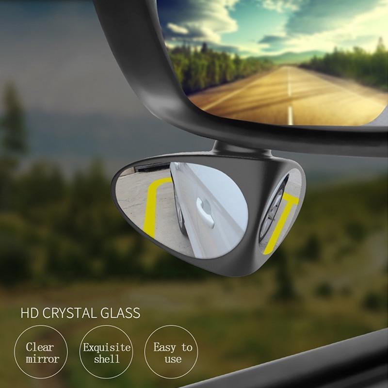 360° Adjustable Blind Spot Mirror – Wide Angle Rear View for Car Interior & Reversal Assistance
