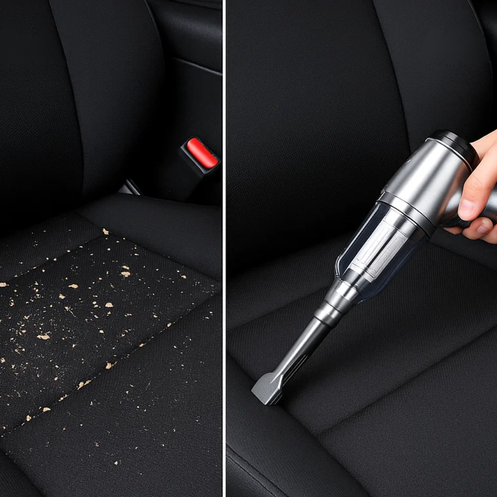 Handheld Car Vacuum Cleaner | Powerful Suction, Slim Design & Ideal for Quick Cleanups in Tight Spaces