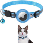 Adjustable GPS Cat Collar | Reflective, Quick-Release Safety Buckle & Ideal for Indoor/Outdoor Use