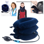 Neck Pain Relief Inflatable Traction Collar – Cervical Support - Maximum Comfort