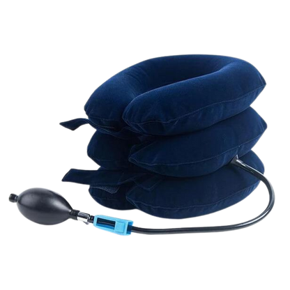 Neck Pain Relief Inflatable Traction Collar – Cervical Support - Maximum Comfort