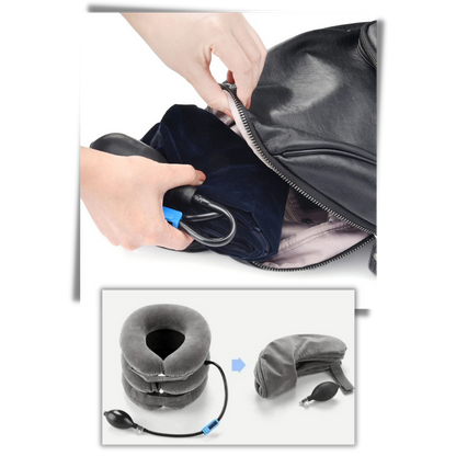 Neck Pain Relief Inflatable Traction Collar – Cervical Support - Maximum Comfort