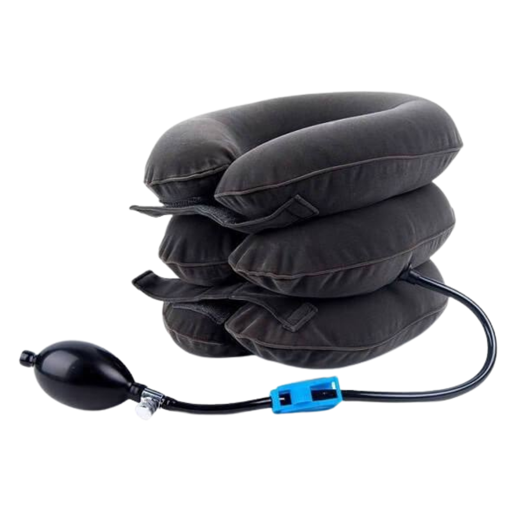 Neck Pain Relief Inflatable Traction Collar – Cervical Support - Maximum Comfort