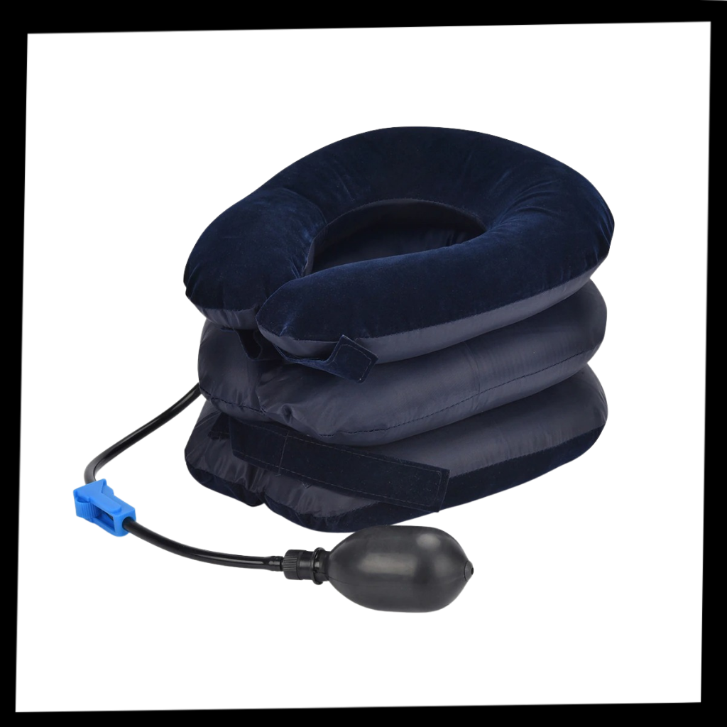 Neck Pain Relief Inflatable Traction Collar – Cervical Support - Maximum Comfort