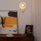 Nordic Ceto Glass Wall Light Fixture - Modern Wall Sconce for Living Room & Hallway Lighting