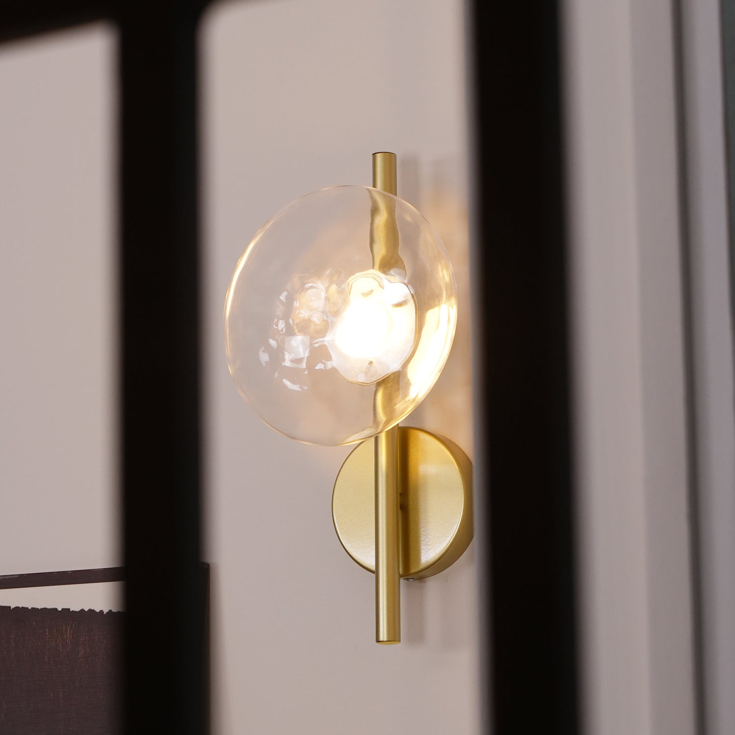 Nordic Ceto Glass Wall Light Fixture - Modern Wall Sconce for Living Room & Hallway Lighting