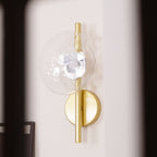 Nordic Ceto Glass Wall Light Fixture - Modern Wall Sconce for Living Room & Hallway Lighting