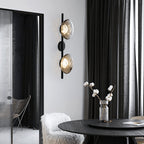 Nordic Ceto Glass Wall Light Fixture - Modern Wall Sconce for Living Room & Hallway Lighting