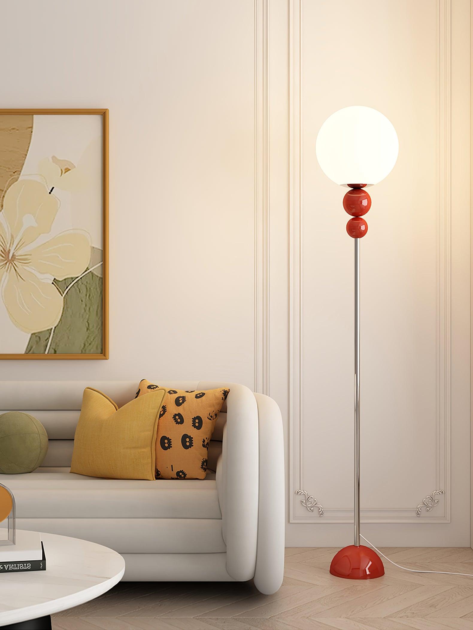 LED Floor Lamp with Adjustable Height and Modern Design for Living Room & Bedroom Lighting
