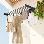 Folding Clothes Drying Rack | Space-Saving Wall-Mounted Design for Efficient Indoor Drying and Organised Laundry Spaces