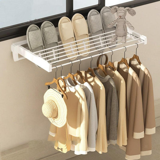 Folding Clothes Drying Rack | Space-Saving Wall-Mounted Design for Efficient Indoor Drying and Organised Laundry Spaces