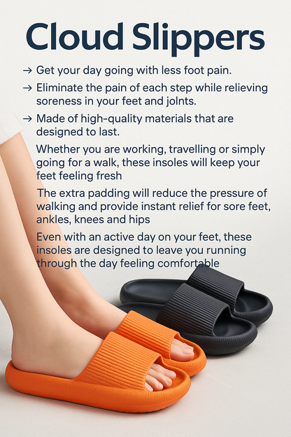 Cloud Slippers | Lightweight, Slip-Resistant & Comfortable for All-Day Wear