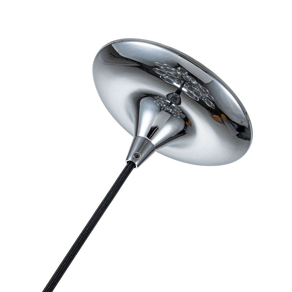 Clear Glass Bubble Chandelier - Modern Pendant Light Fixture for Dining Room & Living Room Decor