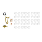 Modern Glass Bubble Chandelier Light Fixture for Dining Room & Living Room Decor