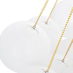 Modern Glass Bubble Chandelier Light Fixture for Dining Room & Living Room Decor