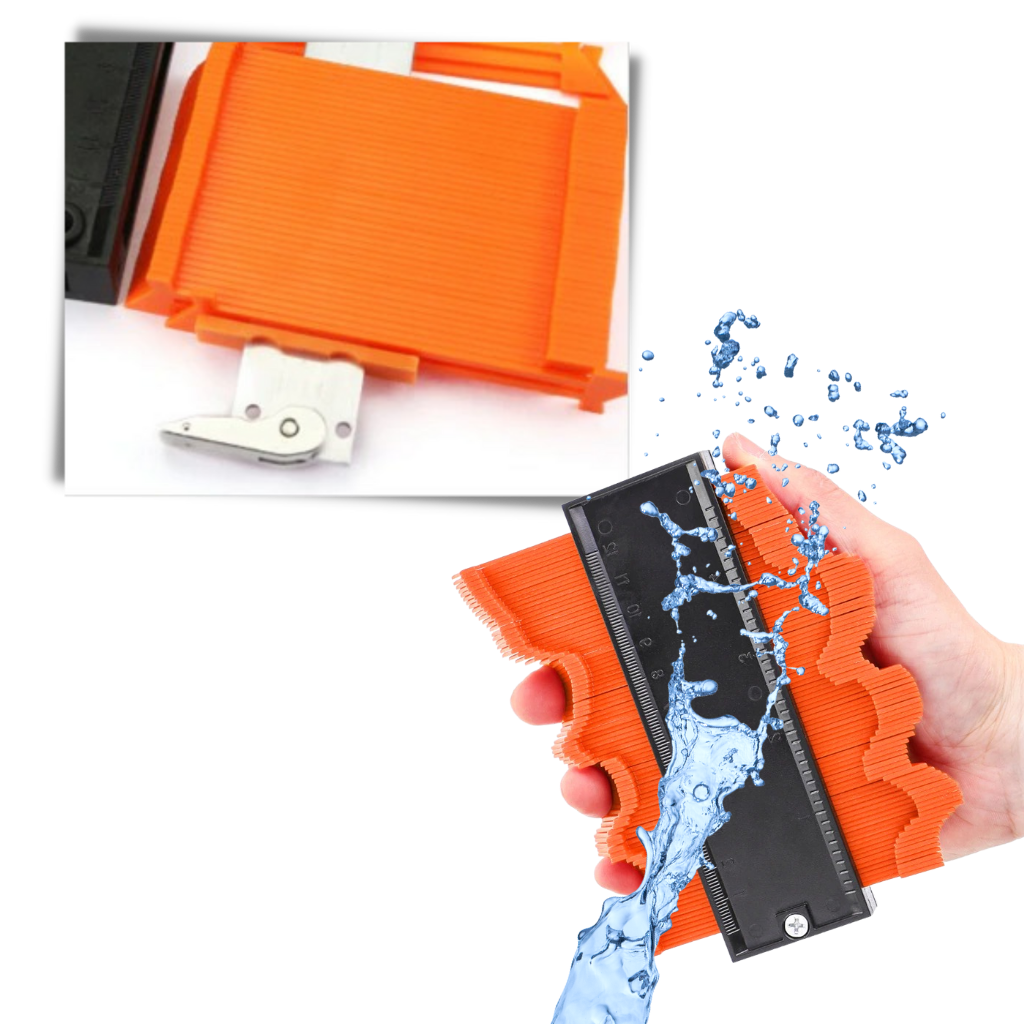 Contour Gauge Profile Duplicator – Rustproof, Locking Mechanism Precision Tool | 12cm - 25cm tool