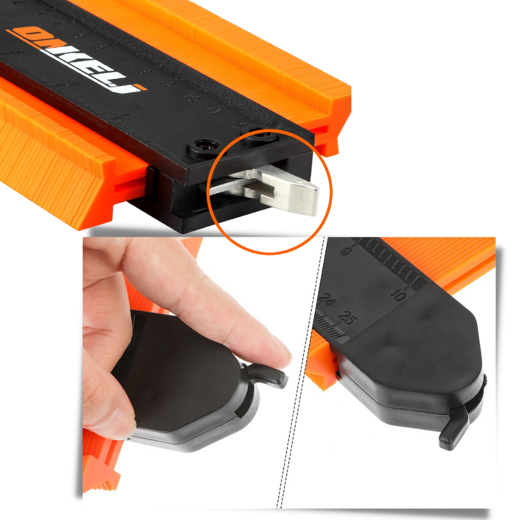 Contour Gauge Profile Duplicator – Rustproof, Locking Mechanism Precision Tool | 12cm - 25cm tool