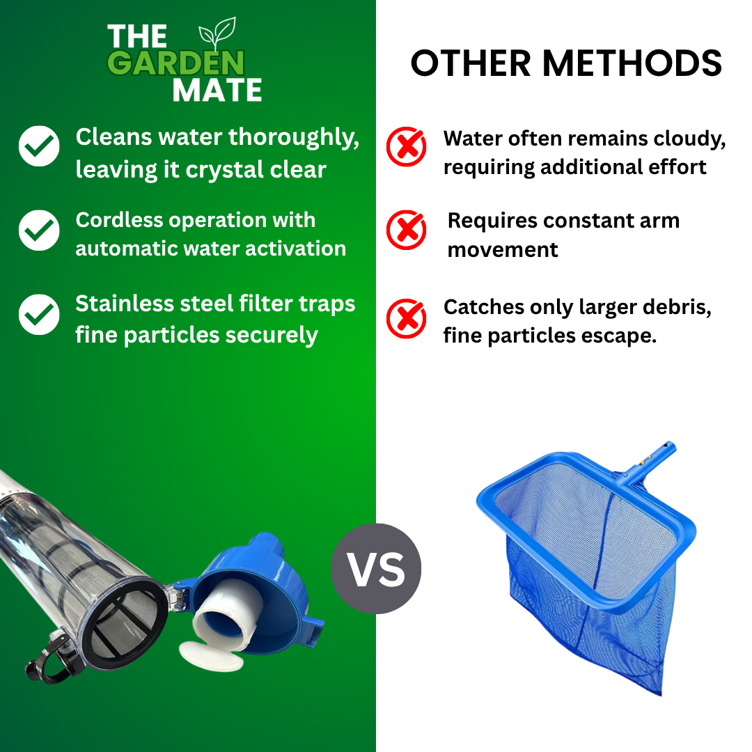 Cordless Rechargeable Pool Vacuum Cleaner | 3-in-1 Design for Efficient Cleaning & Maintenance