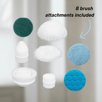 Electric Shower Scrubber | Eco-Friendly, Quick Cleaning for Soap Scum & Mold Removal in Minutes