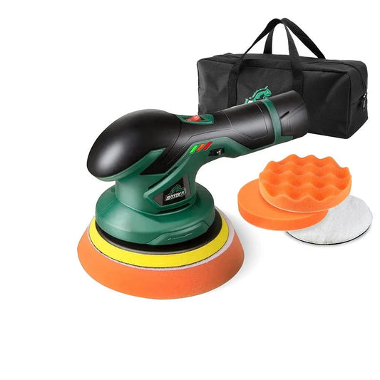 Cordless 12V Dual Action Car Polisher | Adjustable Speed, Wireless Operation & Ideal for Car, Motorcycle, and Boat Detailing