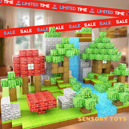 Magnetic Building Blocks Set | Durable, Versatile & Ideal for Creative Play and Imaginative Projects