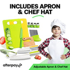 Kids Mini Chef Cooking Set | 13-Piece, Non-Toxic & Safe for Ages 2+ | Perfect for Parent-Child Bonding and Fine Motor Skills Development