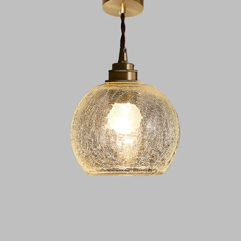 Crystal Glass Pendant Light Fixture - Modern Hanging Lamp for Kitchen Island & Dining Room