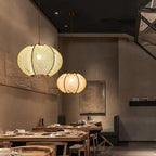 Scandinavian Wood Pendant Light Fixture - Mid-Century Design for Dining Room & Kitchen Lighting